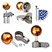 ZENY Sectional Flag Pole Kit American Flag & Ball Top Hardware Outdoor Garden Halyard Pole Inground Flagpole with 3x5 US Flag for Residential or Commercial(20FT)