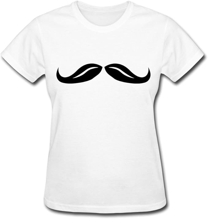 Moustache T Shirts For GirlsFunny Tees Clothing