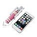NEW Foldable Super Mini Wired Selfie Stick Handheld Extendable Monopod -Built in Bluetooth Shutter Non-slip Handle Compatible with iphone 4s, 5s, 6, 6 Plus, Samsung Galaxy S3, S4, S5, S6, Note 2, 3, 4, 5, Nexus 5, 6, HTC One