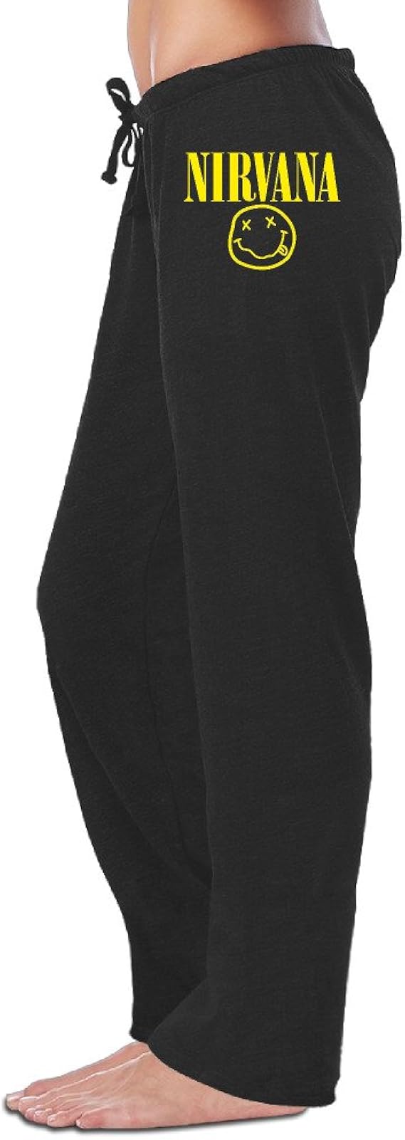 Rock Band Nirvana Rock And Roll Womens Drawstring Slim Sweat Pants