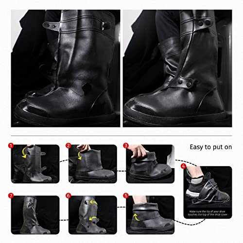 iCreek Waterproof Shoe Cover Reusable Rain Boot Shoe Covers