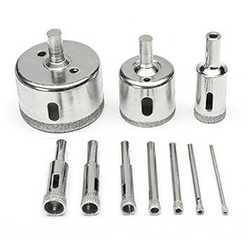 Buy 10Pcs 3-50mm Diamond Drill Bits Set 