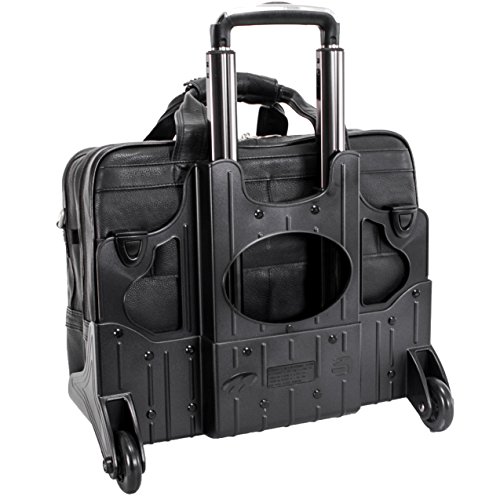 McKleinUSA GOLD COAST 43185 Black 17 Detachable-Wheeled Laptop Case
