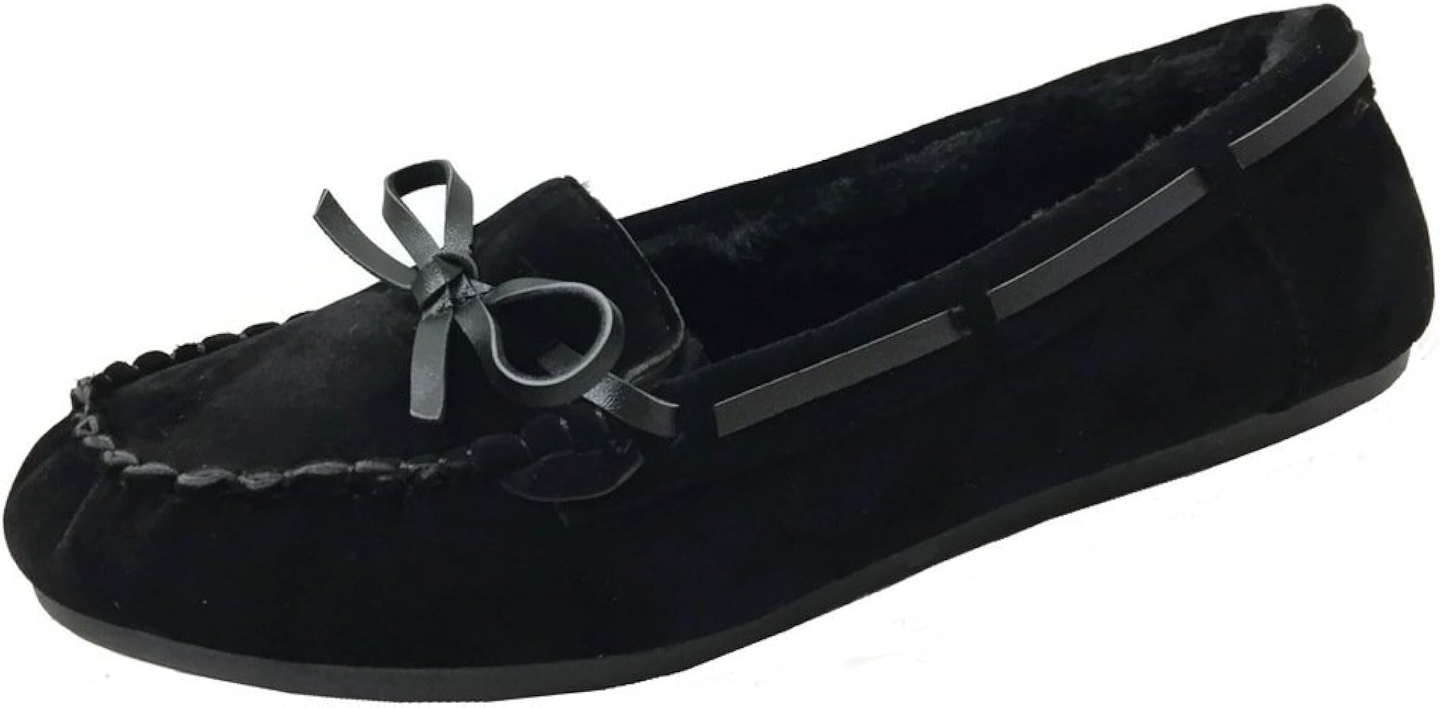 ladies wide fit moccasin slippers