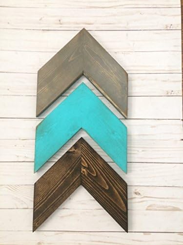 *FREE SHIPPING* Chevron Wood Arrows - Set of 3 (Hangers included).