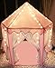 Sherosa Kids Indoor Princess Castle Play Tent - Outdoor Large Children Playhouse with LED Star Lights Presents For Child Toddlers Pink