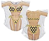 Polka Dot Bikini Cover-Up T-Shirt Size M/L