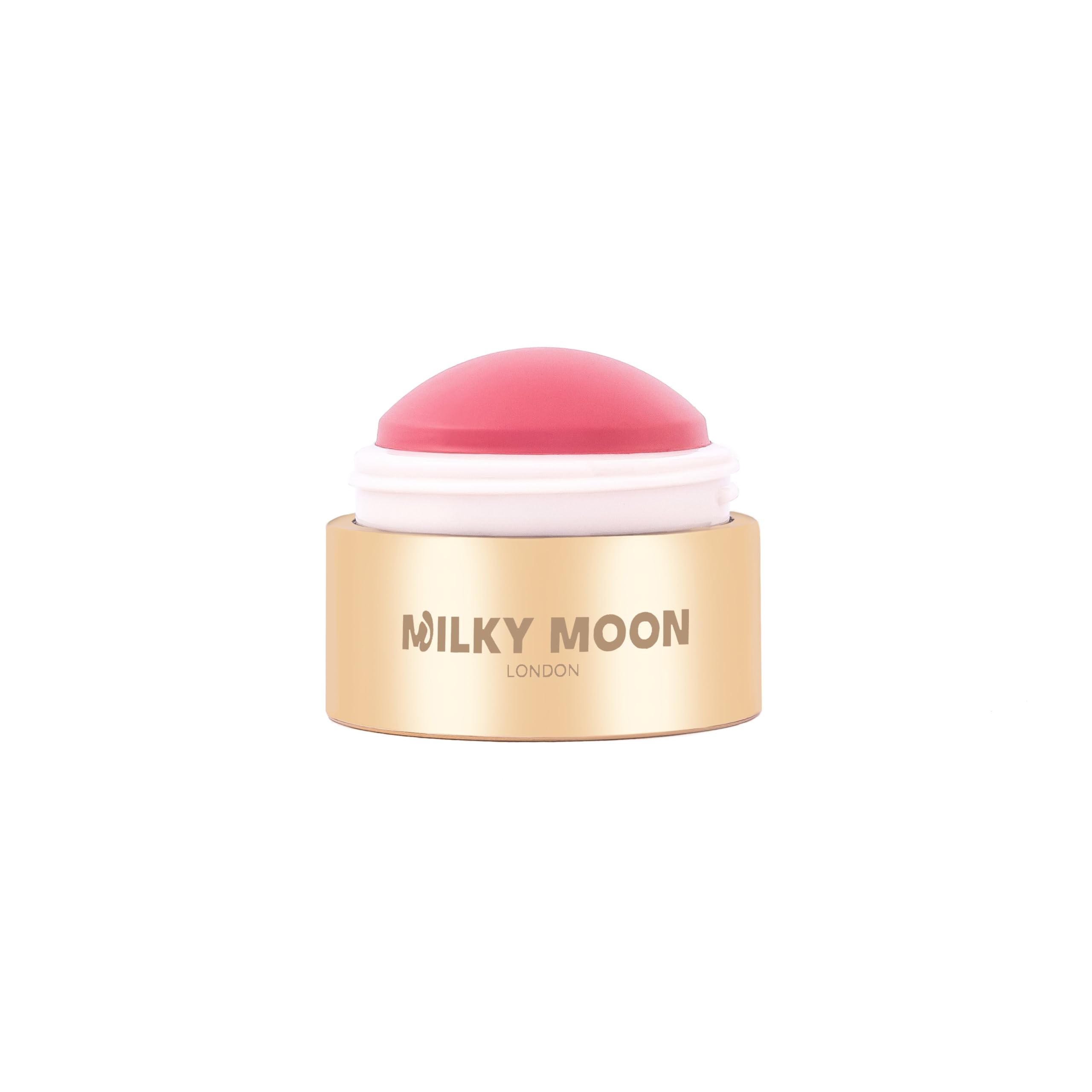 Milky Moon London Stellar Cheeks Cream Blush, Long-lasting, Lightweight Formula for Cheeks, Lips & Eyes, Infused with Coconut & Jojoba, Candy Rose