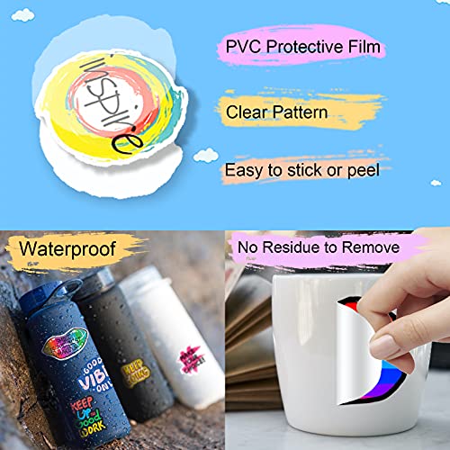 ViKiVi Inspirational Stickers Pack, 100 Pcs Positive Stickers, Motivational Stickers for Water Bottles Hydro Flask Laptop Scrapbook Computer, Waterproof Vinyl Decal Stickers for Women, Teens, Teacher
