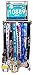 LISH Two Tier Race Bib and Marathon Medal Display - Wall Mounted Runners Medal Holder w/ 10 Free Flip Pouches (Black)
