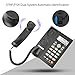 Desktop Corded Telephone with Caller Number Display, DTMF/FSK Dual System, Wired Landline Phone for Home/Hotel/Office, Adjustable Volume, Real Time Date&Week Display, Adjustable LCD Brightness