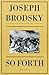 So Forth: Poems