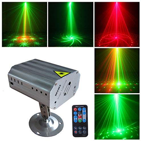 Party Lights DJ Disco Stage Lights Sbolight Led Projector Karaoke Strobe Perform for Stage Lighting with Remote Control for Dancing Thanksgiving KTV Bar Birthday Outdoor