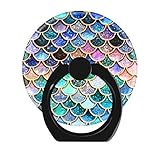 LoveStand-Cell Phone Ring Holder 360 Degree Finger Ring Stand for Smartphone Tablet and Car Mount-Pink Mermaid Glitter Scales Mermaid Scales