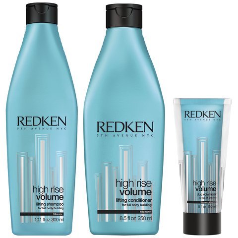 REDKEN High Rise Volume Lifting Shampoo (300ml) & Lifting Conditioner (250ml) & Volume Duo Volumizer (150ml)