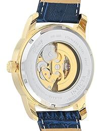 Invicta "Disney Limited Edition - Reloj automático acero inoxidable y piel Casual de los hombres, color: azul (Modelo: 24501)