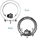 Neewer DVR-160TVC 19 inches Ring Light and Stand Lighting Kit - SMD LED Ring Light(3200-5600K,95+) with 4 Quarters ON/Off Switch, 9 feet Stand for Makeup, Portrait Photography and Video Recording