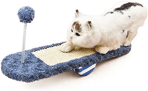 Nolsen Cat Scratcher Pad Sisal Scratch Post Scratching Board Seesaw Pad Durable Kitty Toy Prevent Furniture Destroy