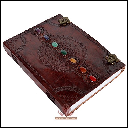 4 Leather+Medieval+Embossed+Handmade+Notebook