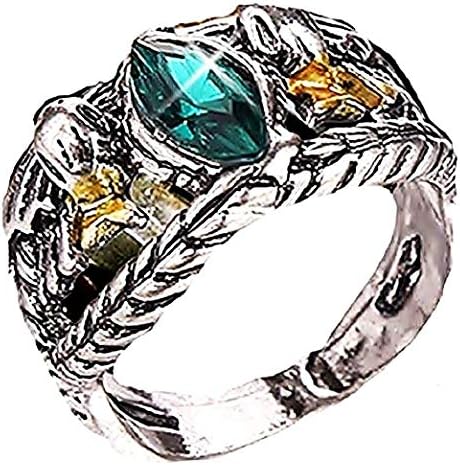EVRYLON Lord of The Rings Men's Ring Green Stone Aragorn Lord of The Rings Beautiful Gift Idea