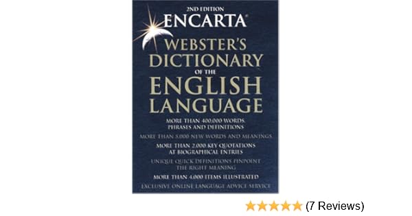Amazoncom Encarta Websters Dictionary Of The English - 