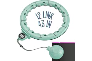 GDGZJJD Weighted Hula Circle Hoops for Waist Size 26" to 43" with Waist Trainer, Infinity Fit Hoop for Adults Weight Loss, Smart Waist Fitness Circle for Women and Beginners