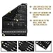 OneTigris Laser-Cut MOLLE Patch Holder Wall Display Panel for Morale Patches and Tool Pouches (Black - 17.7