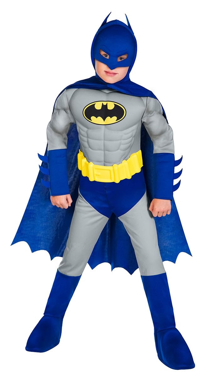 amscan 9908382 Official Warner Bros Brave And Bold Batman Fancy Dress Costume Age 4-6 Years