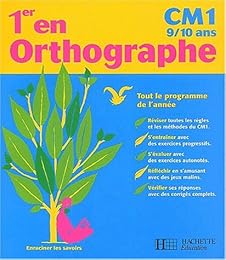 1er en orthographe, CM1, 9-10 ans