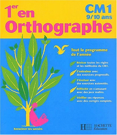 1er en orthographe, CM1, 9-10 ans