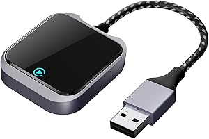 OASPLUS Carplay and Android Auto Wireless Adapter for in-Dash Navigation with Fast WiFi Bluetooth for Wireless Android Auto Adapter, Compatible with Cars Since 2016 & iOS 10+/Android 11+ Purple-Grey