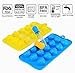 Joyoldelf Silicone Candy Molds & Non Stick Chocolate Baking Molds - DIY Ice Cube Trays Bonus 3 Droppers, FDA & BPA Free, Use for Cakes, Muffins, Soaps, Jello - Hearts, Stars & Shells