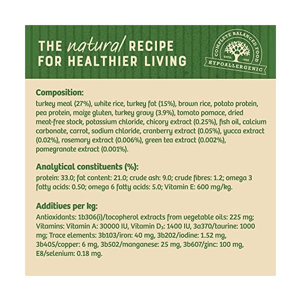 James Wellbeloved Complete Dry Kitten Cat Food Turkey and Rice, 4 kg