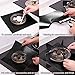 Gas Stove Burner Covers 8 Pack - CrazyLynX Double Thickness Gas Range Protectors, Stove Top Liner with FDA Approved, Reusable, Non-Stick, Dishwasher Safe, Heat-resistant - Black (10.6