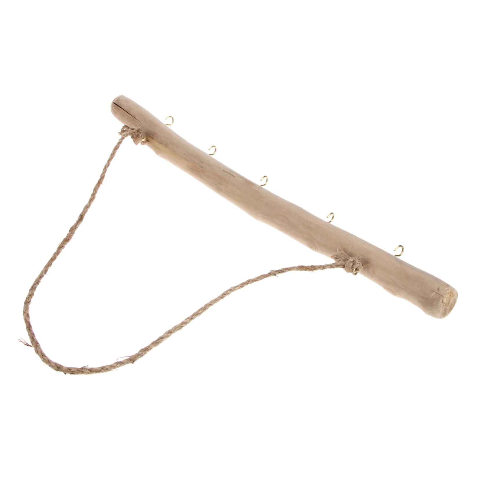 JOINPAYA 1pc Wooden with Rope Household Storage Hook for Jewelry Hats Keys Compact Hanging Shelf with Hooks for Organizing Sundries Easy Installation Rustic Home