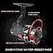 LONPAR Tideep Spinning Fishing Reel 8+1 BB Lightweight Up to 42 Lbs/19 Kg Powerful Drag Two Spools Included Saltwater or Freshwater