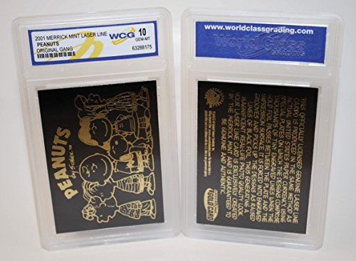 PEANUTS GANG Laser Line BLACK GOLD Card CHARLIE BROWN Snoopy Graded GEM MINT 10