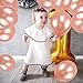 Baby Shower Balloons Arch Garland Decorations Backdrop, Variety Size Rose Gold Confetti and Latex Balloons Champagne Sea Foam White Pastel Yellow Balloons Metallic Green Balloons (25 Pack)