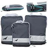 BLACK FRIDAY SALE: Kraven Compression Packing Cubes, Travel Packing Organizers Luggage Compression Bags Pouches