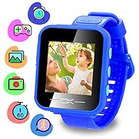 Binteng Toys for 4-8 Year Old Kids Smart Watch for Kids smartwatch with Camera Pedometer USB Charging Kids Watches Games Best Christmas Birthday Gifts for Boys Girls (Dark Blue)