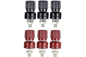 bnafes 6Pcs Terminal Binding Post M8 Threaded Diameter Binding Post JR2069
