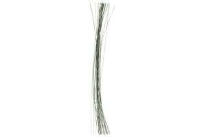 HOMEFORD Aluminum Floral Wire, 22-Gauge, 18-inch, 35-Count, Green
