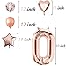 2019 Balloons Graduation Party Supplies,40 Inch 2019 Foil Balloons Burgundy Rose Gold Latex Balloons Confetti Balloons for Class of 2019 Decorations