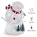 pearlstar Christmas Snow Globe Lighted Snowman Glitter Swirling Water Snowglobe Holiday Night Lights for Christmas Home, Living Room Decoration, Battery or USB Powered (Snowman)