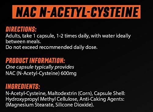 NAC N-Acetyl-Cysteine Capsules, 120 count (Pack of 1) - Image 4