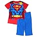 Superman Boys Red Pajamas with Cape