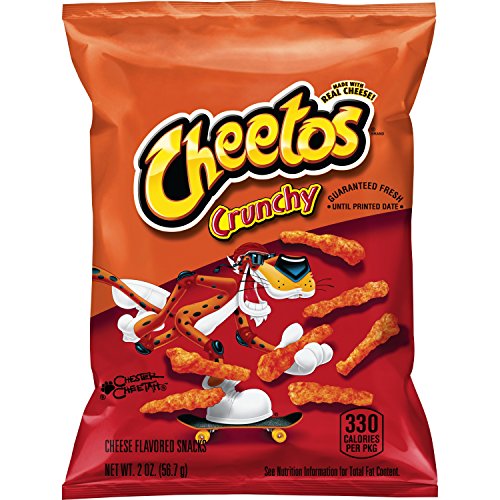 Cheetos Crunchy Cheddar Jalapeno Cheese Flavored Snacks, 2 Ounce (Pack