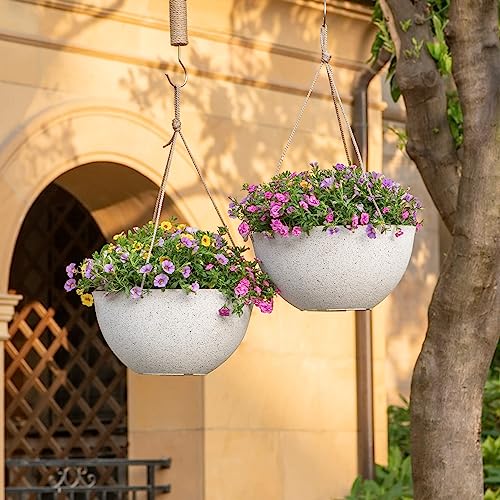 LA JOLIE MUSE Large Hanging Planters For Outdoor Plants 13 Inch La jolie muse large hanging planters for outdoor plants 13 inch