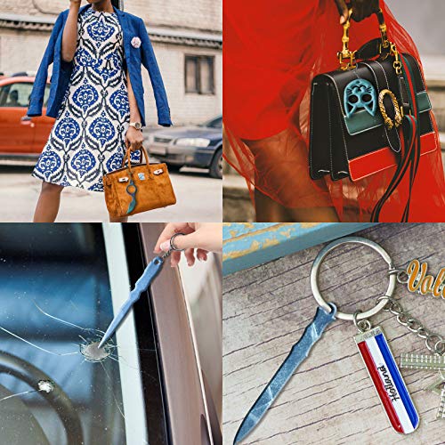 Deokke 4 Pack Brass Knuckles Resin Mold and Cat Self Defense Keychain