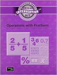 Skills Intervention Unit Operations With Fractions Wkbk